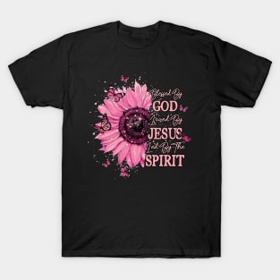 Blessed ny God Loved by Jesus Led by the spirit Style with Christian God T-Shirt